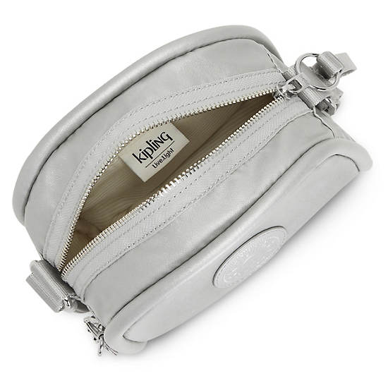 Sacs Crossbody Kipling Jesper Metallic Argent | FR 2032ZU